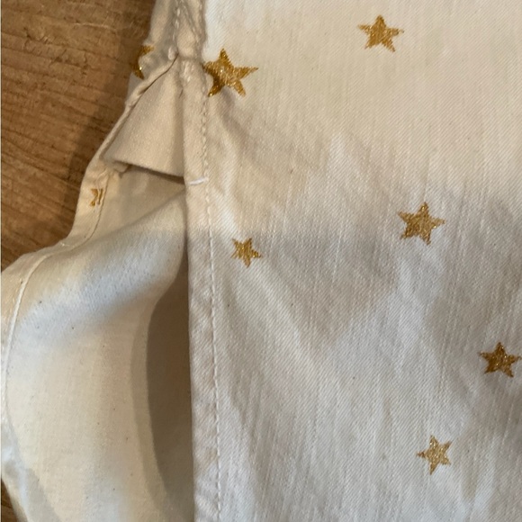 NWT J. Crew Ivory Gold Denim Shacket Shirt Western Holiday Party Casual XS - Picture 12 of 15